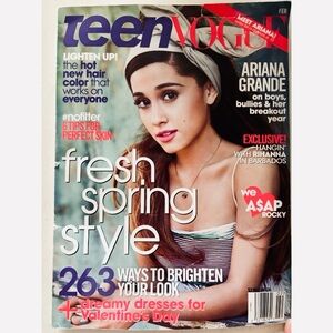 Teen Vogue Magazine Fresh Spring Style Issue - February 2014 Ariana Grande Cover